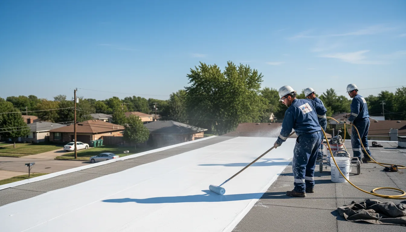 Commercial roof coating in Columbia City, IN near me